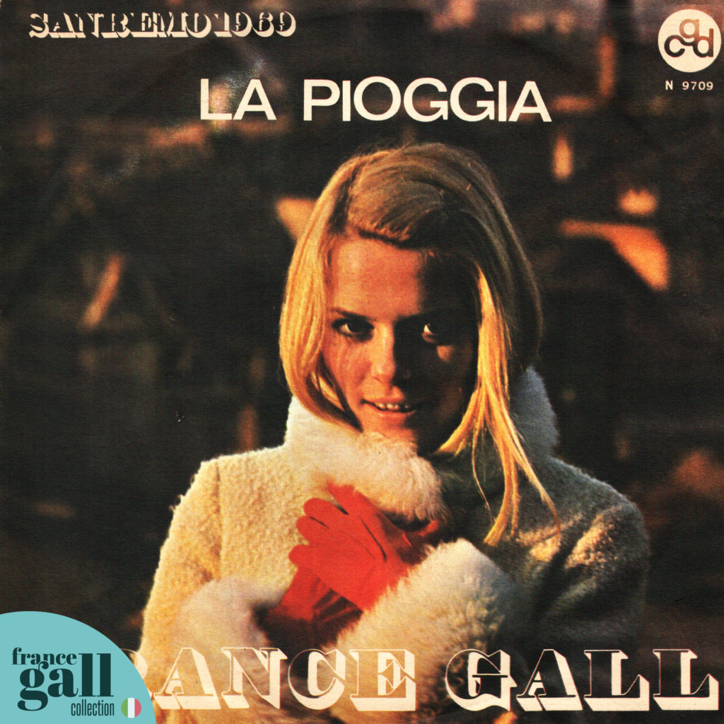 Ce 45 tours contient 2 titres en italien de France Gall, dont le titre La Pioggia.