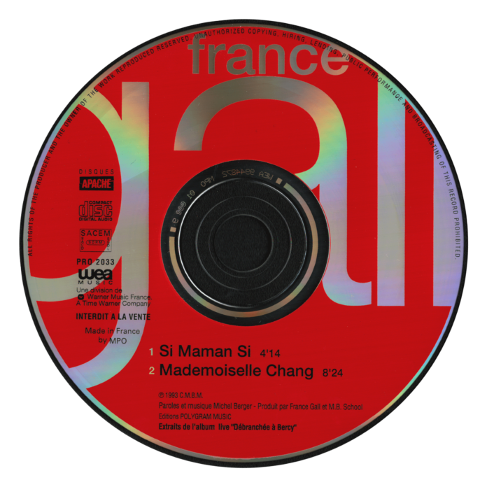 Ce CD single promo contient 2 titres extraits de l'album live Simple Je - Débranchée à Bercy 93. Le single contient les titres Si, maman, si et Mademoiselle Chang.