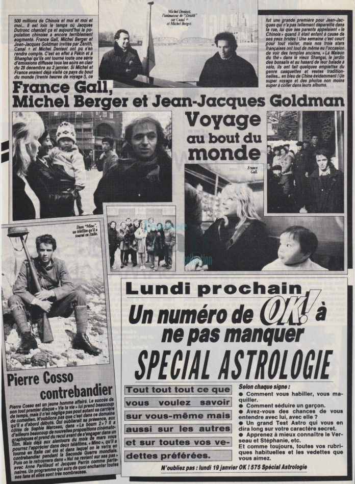 France Gall, Michel Berger et Jean-Jacques Goldman : voyage au bout du Monde