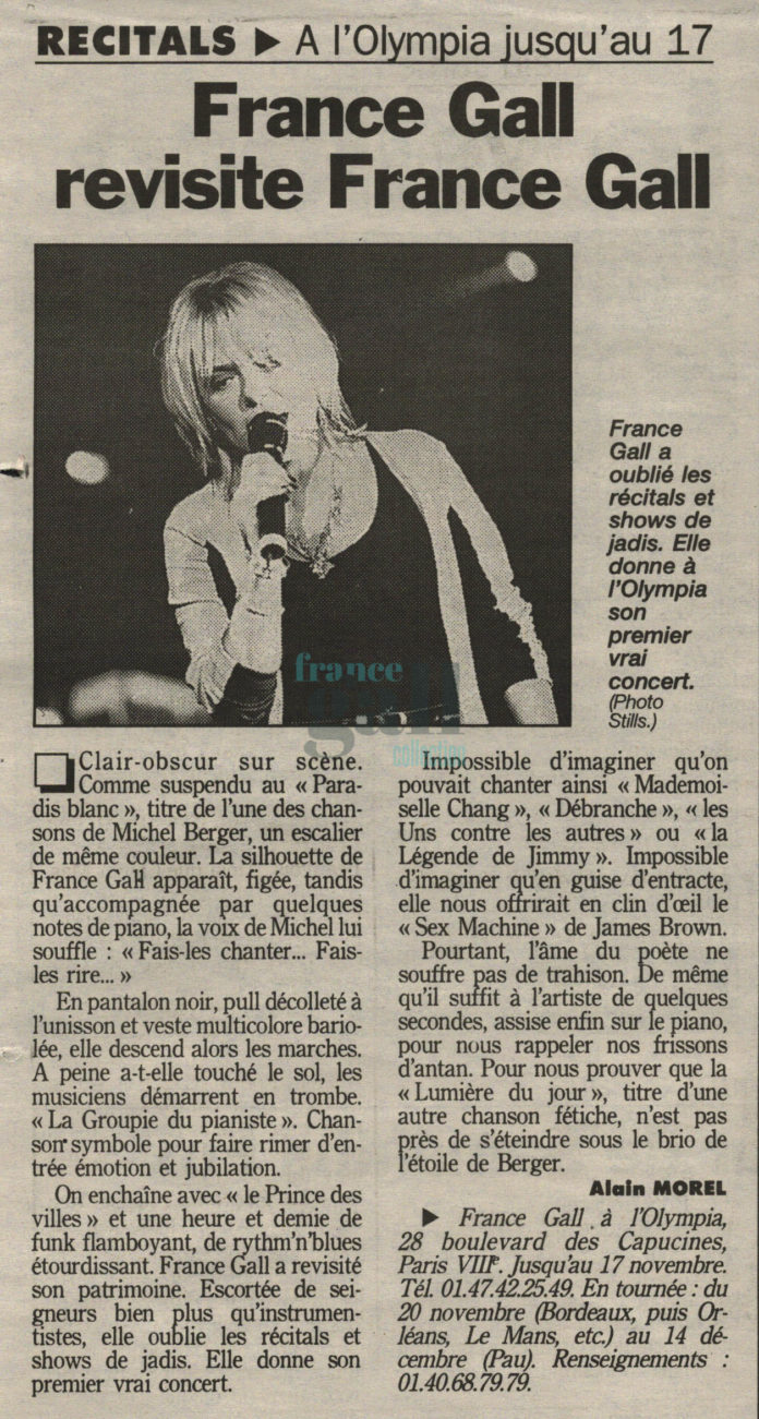 France Gall revisite France Gall