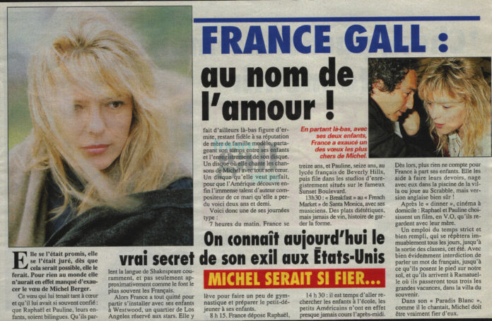 France Gall : au nom de l'amour !