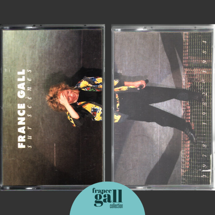 France Gall sur scènes est un double album au format K7 qui compile des titres extraits des concerts de 1978, 1982 et 1984.
