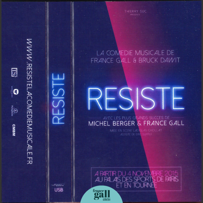 Ce kit promotionnel du spectacle Résiste (la comédie musicale) est réservé aux professionnels et se présente sous la forme d'une cassette qui cache une clé USB.