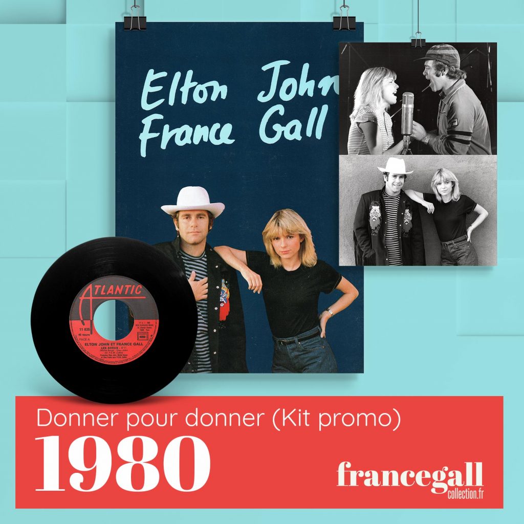 Ce kit promotionnel, interdit à la vente, avait pour objectif de faire la promotion du 45 tours 2 titres de France Gall chanté en duo avec le chanteur britannique Elton John.