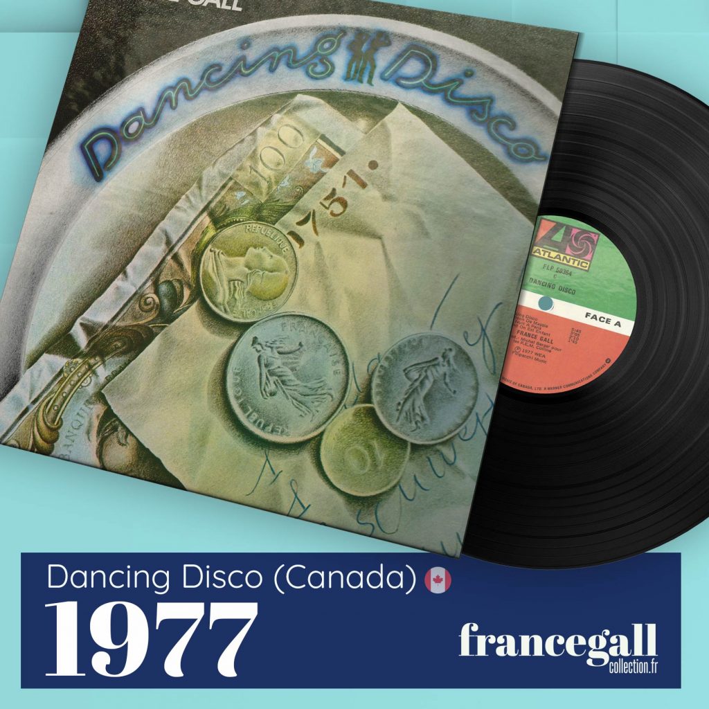 Dancing disco est le second album studio que Michel Berger a produit pour France Gall en 1977. Voici une édition importée du Canada au format 33 tours.
