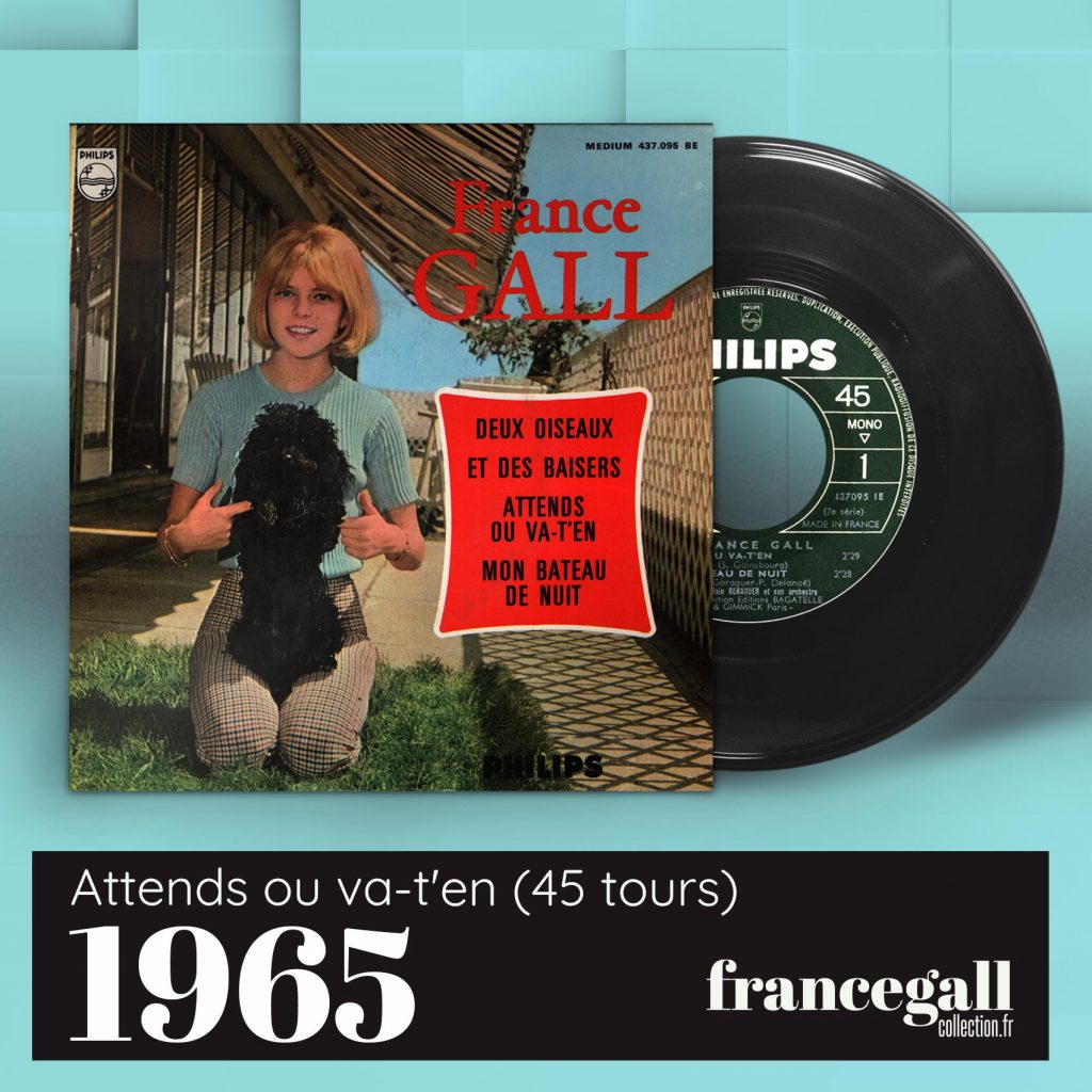 Ce 45 tours contient 4 titres de France Gall, tous disponibles également sur l'album Baby pop qui est le cinquième disque sur vinyle de France Gall, sorti en pleine période yéyé en octobre 1966.