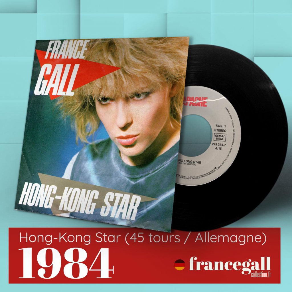 Ce 45 tours provenant d'Allemagne de Kong-Kong Star, est le second extrait paru le 17 septembre 1984 de l'album Débranche ! avec en face B le titre Tu comprendras quand tu seras plus jeune.
