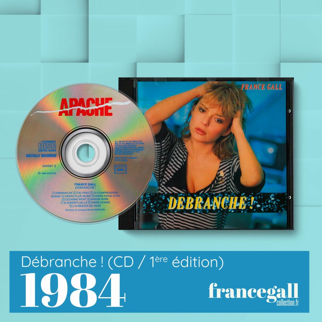 Cette version de Débranche !, le cinquième album studio que Michel Berger a produit pour France Gall, est la première édition en CD. Débranche ! est un album de 9 titres, bourré d'énergie qui a rallié tout le monde, branchés, pas branchés, jeunes, vieux, ils ont tous aimé.