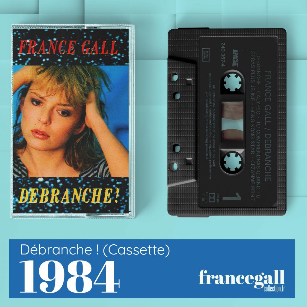 Cette édition en cassette de Débranche !, le cinquième album studio que Michel Berger a produit pour France Gall, est un album de 9 titres, bourré d'énergie qui a rallié tout le monde, branchés, pas branchés, jeunes, vieux, ils ont tous aimé.