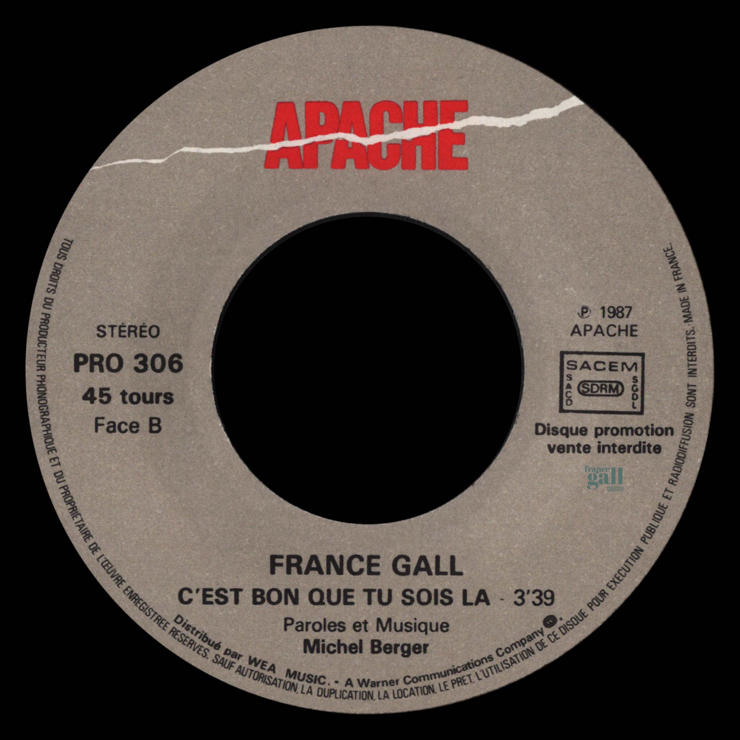 45t-babacar-promo-1987-france-gall-collection