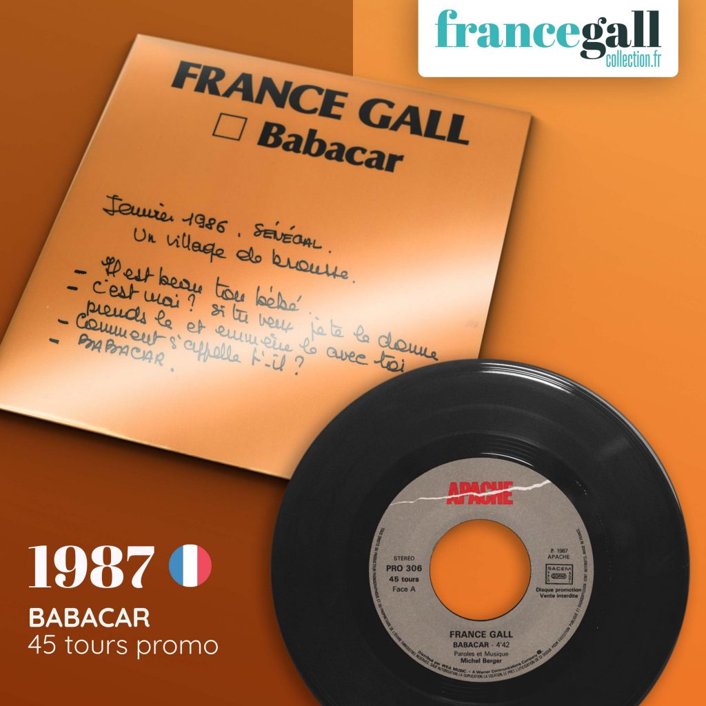 Ce 45 tours promotionnel contient le 1er extrait de Babacar, le 6ème album studio que Michel Berger a produit pour France Gall, avec les titres Babacar et C'est bon que tu sois là.