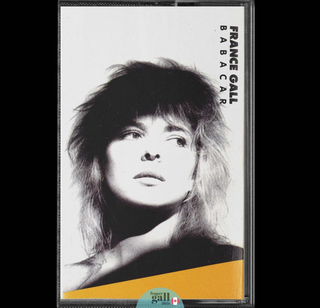Edition au format cassette (K7) parue au Canada le 3 avril 1987 de Babacar, le 6ème album studio que Michel Berger a produit pour France Gall.