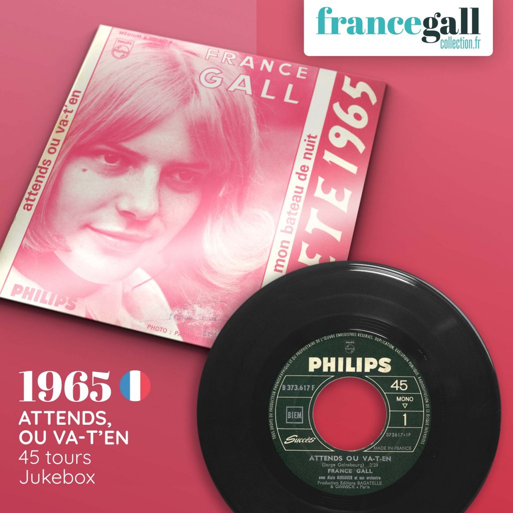 Ce 45 tours réservé aux jukebox contient 2 titres de France Gall, disponibles également sur l'album Baby pop qui est le cinquième disque sur vinyle de France Gall, sorti en pleine période yéyé en octobre 1966.