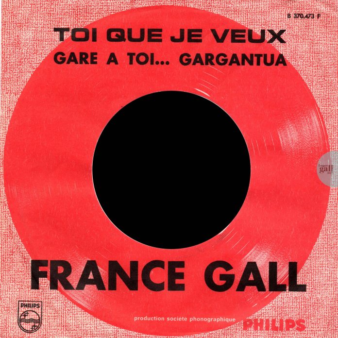 Ce 45 tours de 1968, destiné aux jukebox, contient les titres Toi que je veux, dont les paroles sont de Jean-Michel Rivat et Frank Thomas, et la musique de Joe Dassin et Gare à toi ... Gargantua.