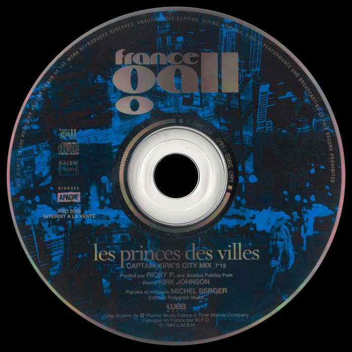 Ce CD single promotionnel édité en octobre 1994 contient le titre Les princes des villes dans la version remixée de 7'19 