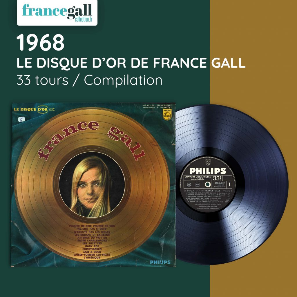 1968 France Gall 33 tours compilation Le disque dor de France Gall 005