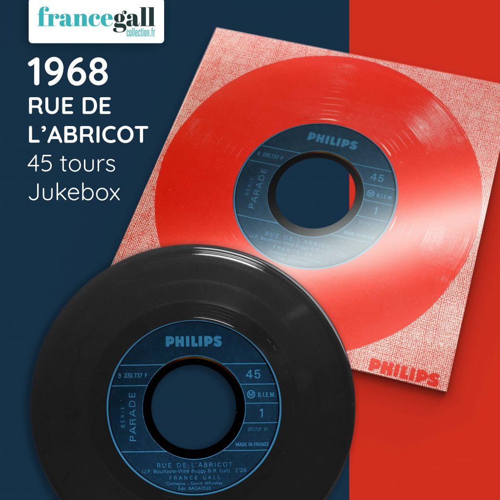 1968 France Gall 45 tours Jukebox Rue de labricot 007