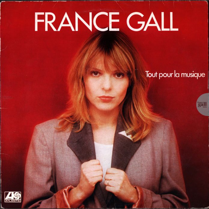 Pressage rouge de Tout pour la musique, le quatrième album studio que Michel Berger a produit pour France Gall, paru le 10 décembre 1981.