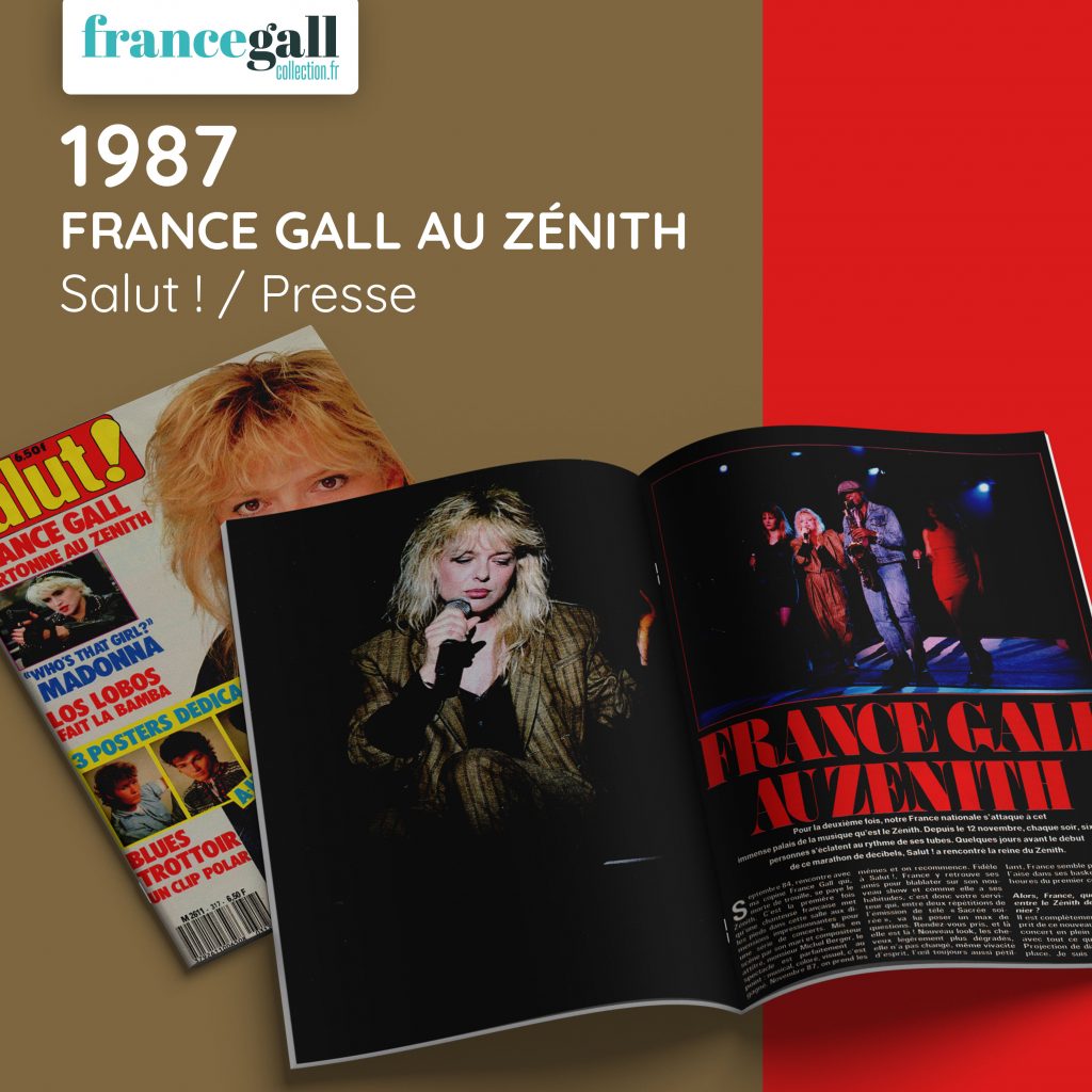 1987 France Gall Presse France Gall au Zénith Salut magazine novembre 1987 007