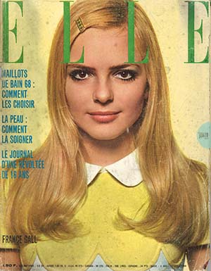 Le 29 avril 68, France Gall est une nouvelle fois en couverture du journal Elle