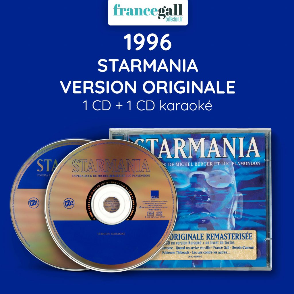 France Gall - Starmania (Version originale studio + karaoké) - 1996  (édition 1996)