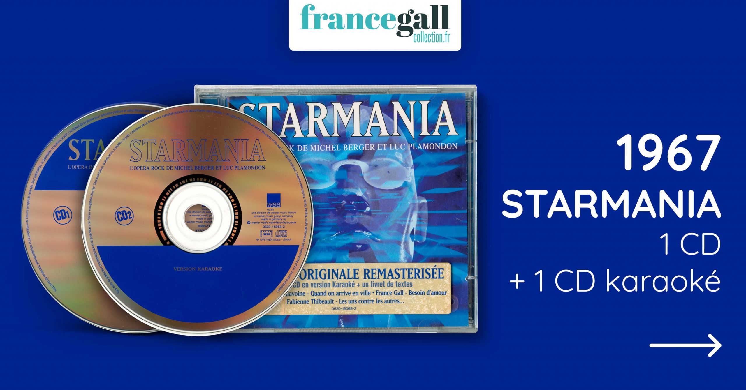 France Gall - Starmania (Version originale studio + karaoké) - 1996  (édition 1996)