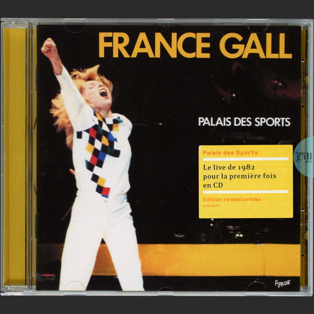 Cette réédition remasterisée de France Gall au Palais des Sports, dont le nouveau design intérieur est signé Labomatic, est parue en 2004 au format CD.
