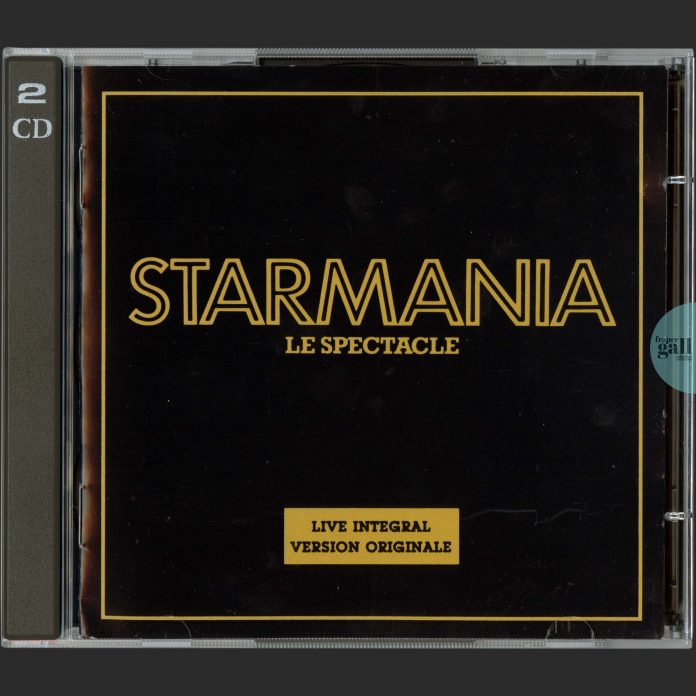 Réédition d'avril 1991 en double CD, avec livret 4 pages, de Starmania - Le spectacle.