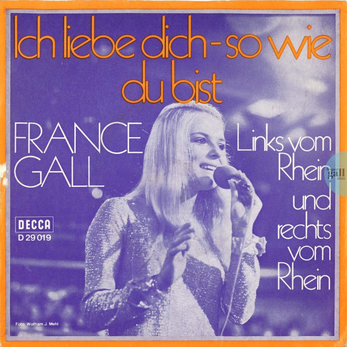 Ce 45 tours de 1969, provenant d'Allemagne, contient les titres Ich liebe dich - so wie du bist et Links vom Rhein und rechts vom Rhein.