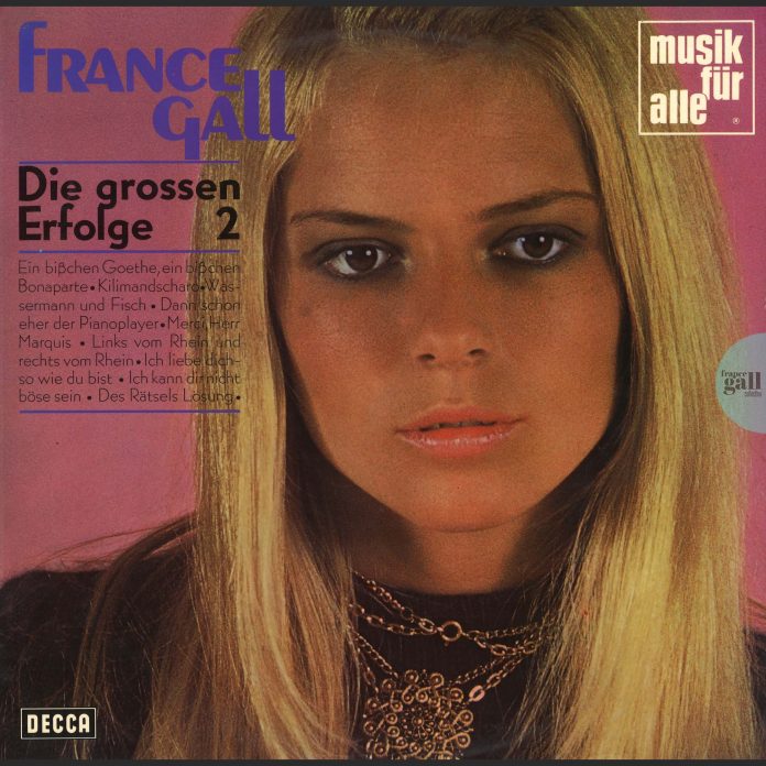 Second volume de la Compilation Die grossen erfolge (Les grands tubes) éditée en Allemagne en 1970 au format 33 tours. Ce disque contient 12 titres de France Gall chantés en Allemand.