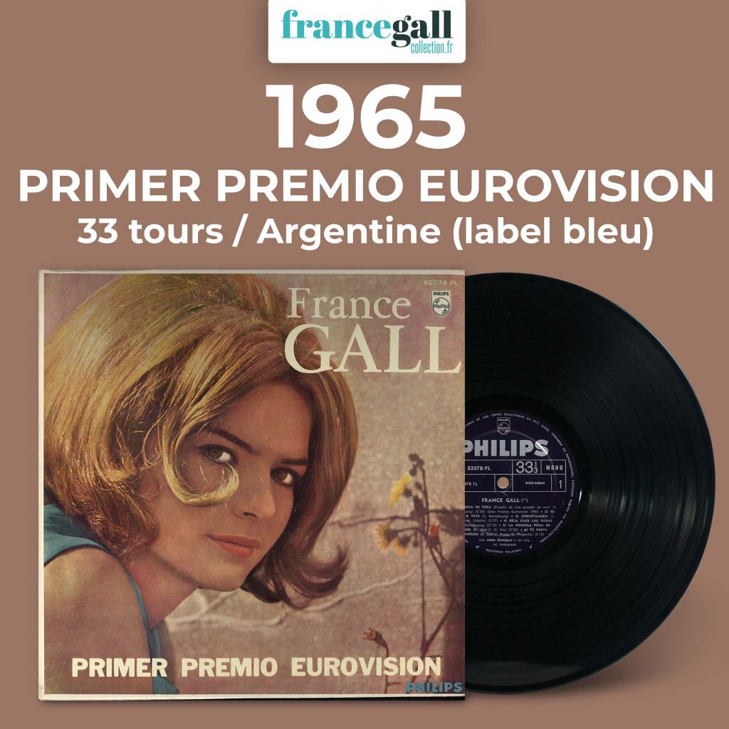 Ce 33 tours, en provenance d'Argentine en 1965, reprends la pochette du premier album 30 cm - sur vinyle - de France Gall, sorti en pleine période yéyé en août 1964.