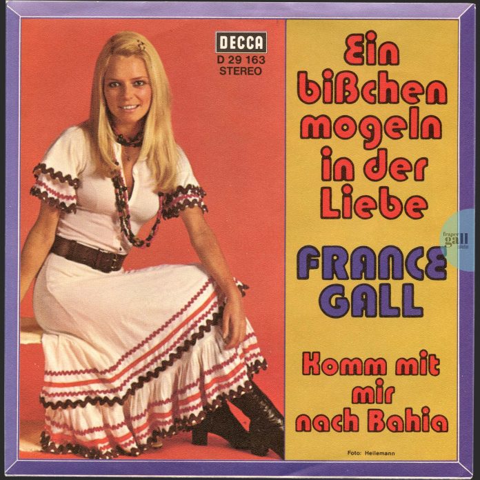 Ce 45 tours promotionnel de 1972, provenant d'Allemagne, contient les titres Ein bisschen mogeln in der Liebe et Komm mit mir nach Bahia.