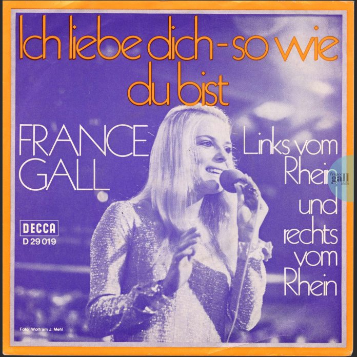 Ce 45 tours promotionnel de 1969, provenant d'Allemagne, contient les titres Ich liebe dich - so wie du bist et Links vom Rhein und rechts vom Rhein.