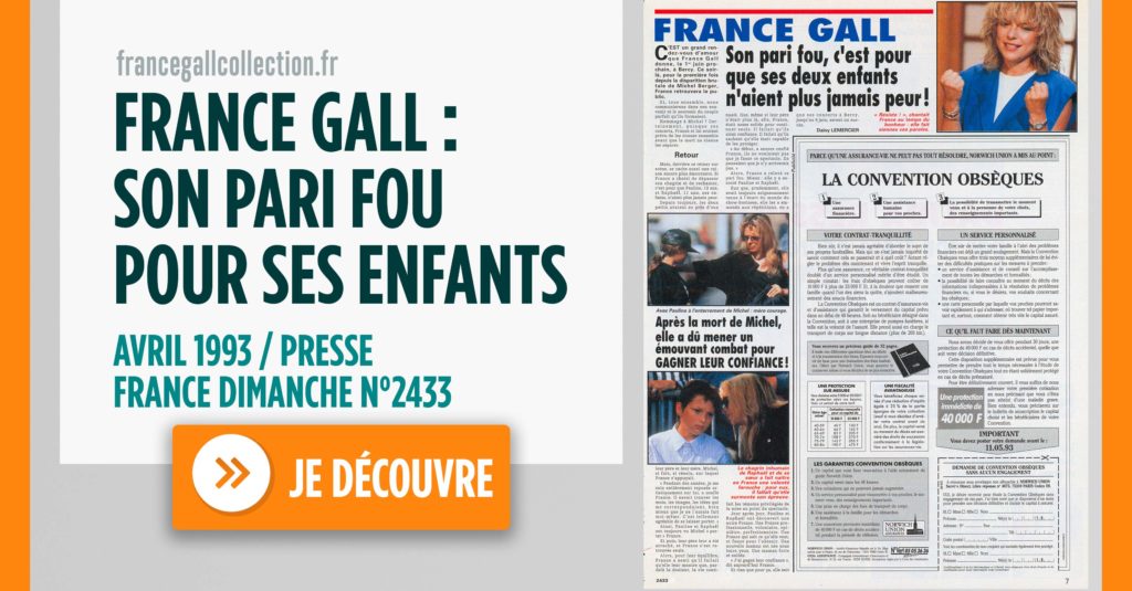 C’est un grand rendez-vous d'amour que France Gall donne, le 1er juin prochain, à Bercy. Ce soir-là, pour la première fois depuis la disparition brutale de Michel Berger, France retrouvera le public.