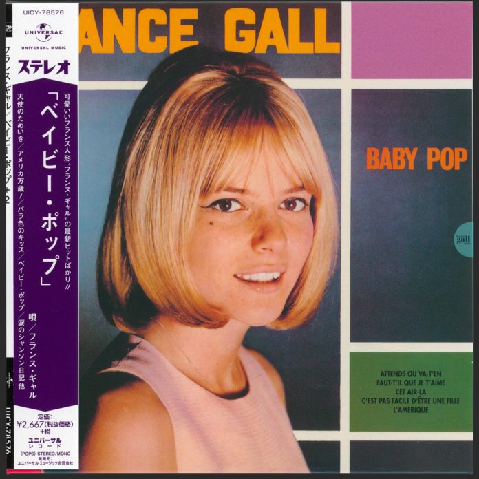 Réédition en provenance du Japon, au format CD avec pochette cartonnée, de Baby pop, 5e album sur vinyle de France Gall édité à l'origine en octobre 1966.
