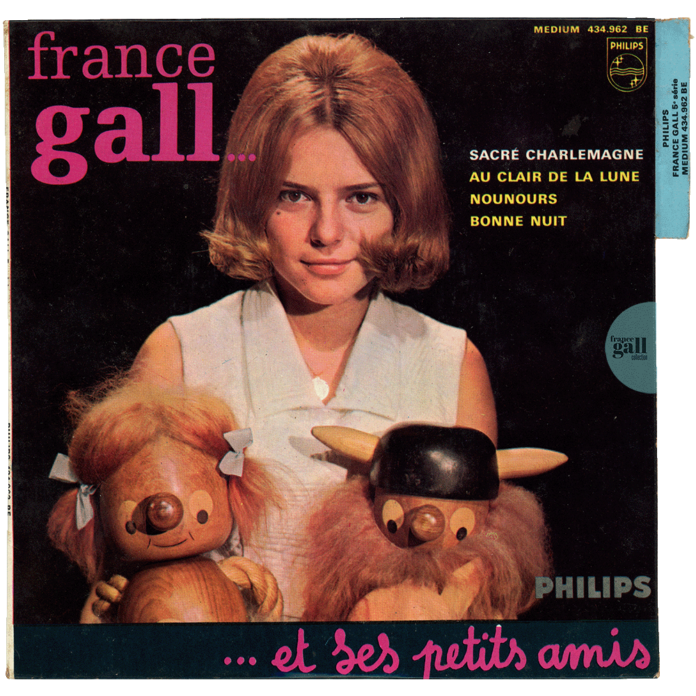 Ce super 45 tours paru en novembre 1964 est le 5e disque de France Gall et contient les titres Sacré Charlemagne, Au clair de la lune, Nounours et Bonne nuit.