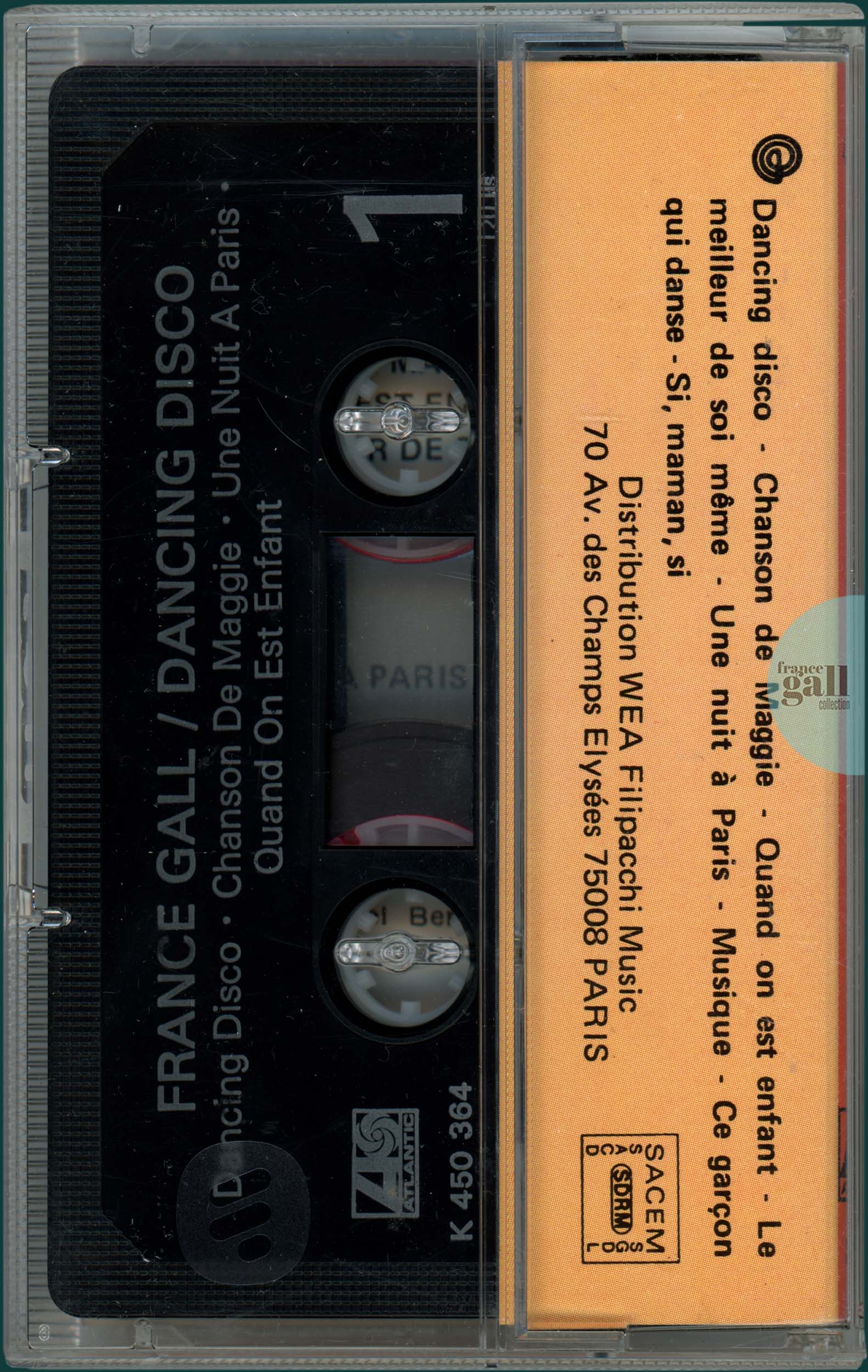 France Gall - Dancing Disco (Cassette noire réédition 1986)