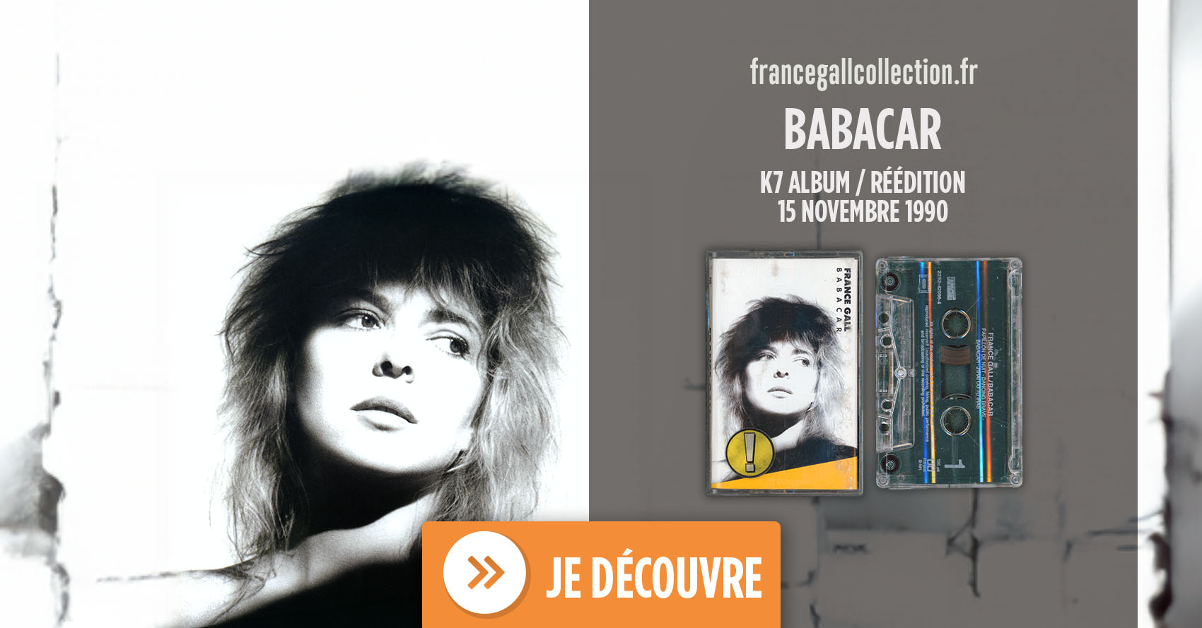 Cette édition au format cassette du 15 novembre 1990 Babacar, le 6ème album studio que Michel Berger a produit pour France Gall, est parue en même temps que la série d’albums réédités en 1990.