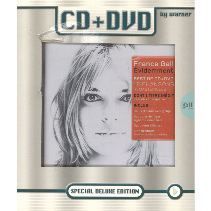 Édition de 2005 de la compilation Evidemment proposée sous la forme d'une réédition Spécial Deluxe avec 1 CD et 1 DVD.