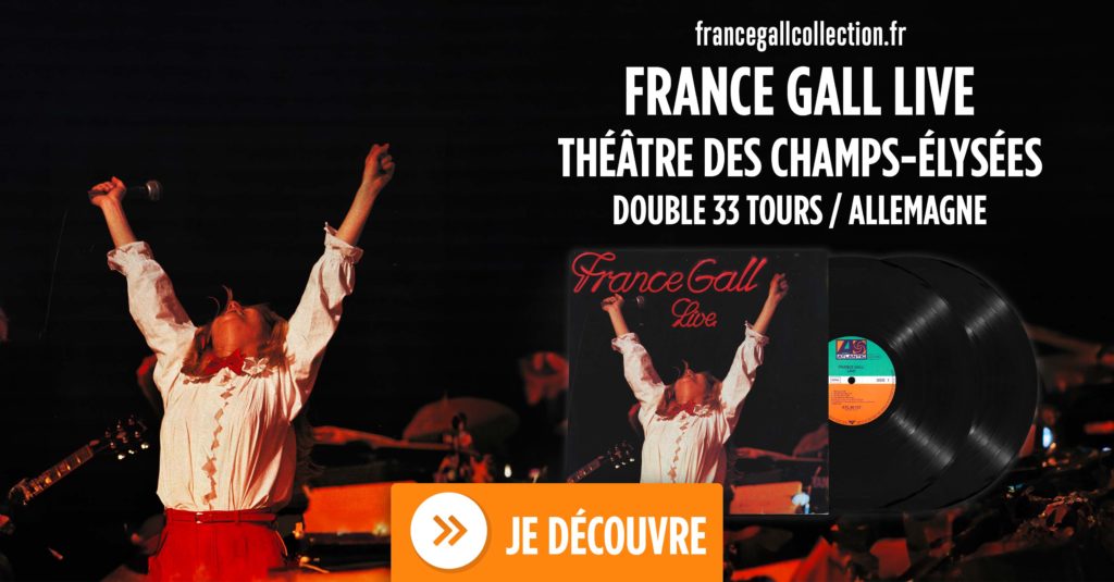 Édition en provenance d'Allemagne de Live au Théâtre des Champs-Élysées (dont le nom de production est Made in France), le tout premier album en live de France Gall.