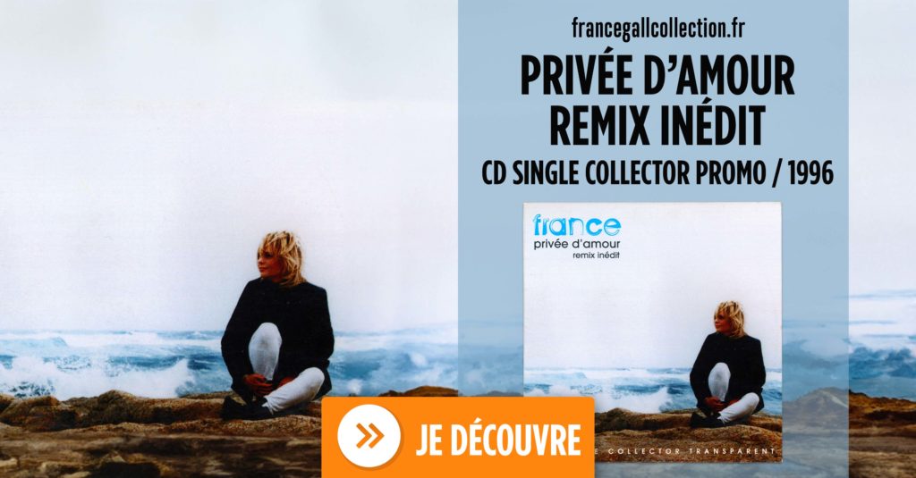Ce CD promo collector contient une version remixée du 2ème extrait de l'album France, Privée d'amour, produit par Bruck Dawit. La particularité du disque est qu'il est transparent.