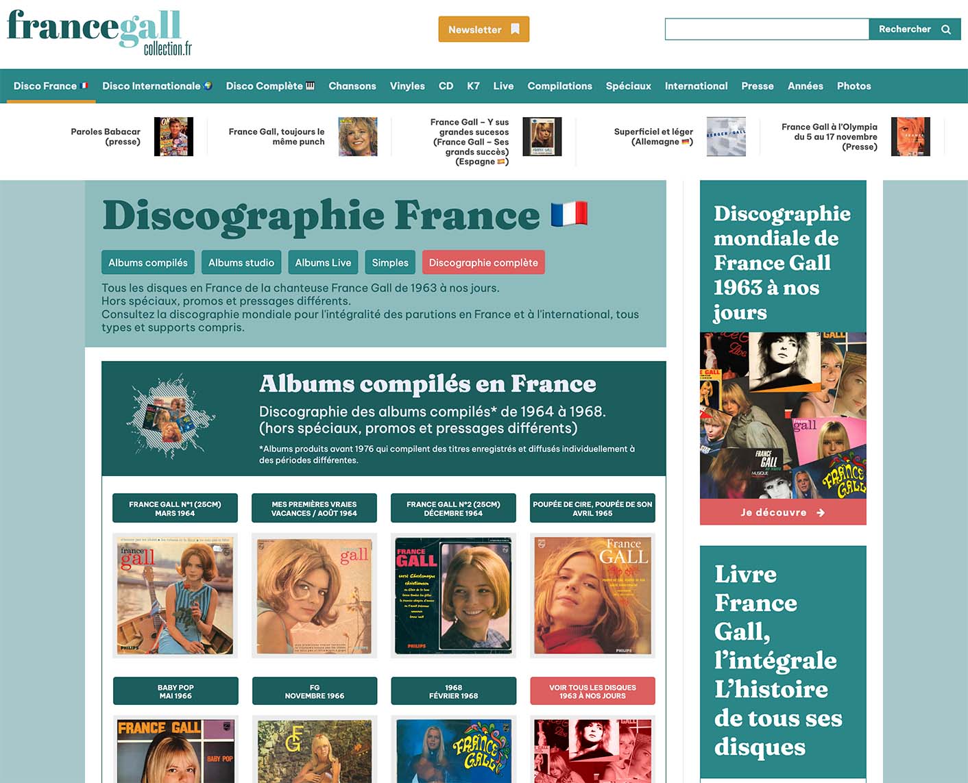 Page discographie France