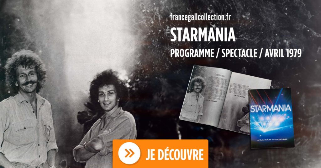 Programme original du spectacle Starmania qui s'est déroulé du 10 avril au 3 mai 1979, au Centre International de Paris (Palais des Congrès).