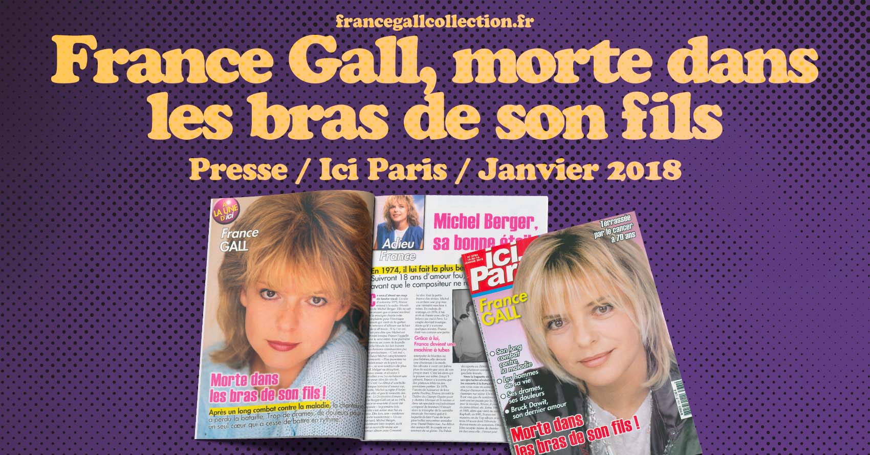 Michel Berger, victime d'une crise cardiaque, laisse France Gall désemparée. Fuyant le monde, elle s'isole avec ses enfants, Pauline, alors âgée de 14 ans, et Raphaël, 11 ans.