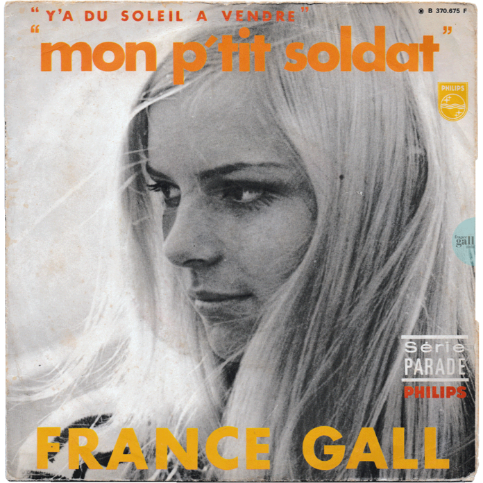 Ce 45 tours édité en juillet 1968 à Madagascar contient les titres Mon p'tit soldat et Y'a du soleil à vendre en face B, écrites par Robert Gall et Monty et composées par Monty.